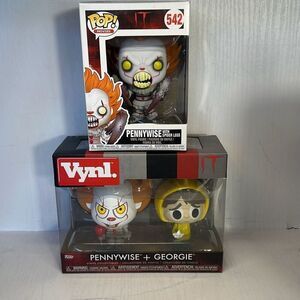 Funko Vynl IT Pennywise & Georgie Vinyl Collectable Figure and Pennywise #542